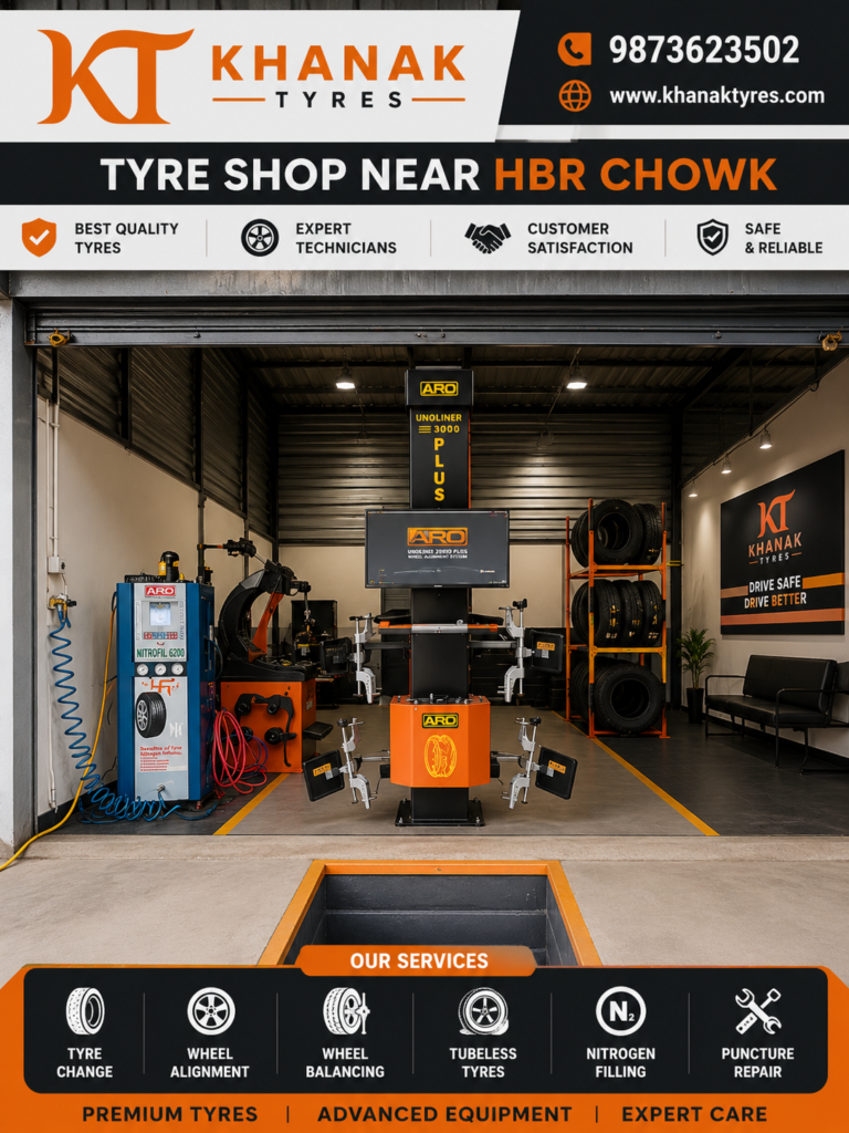 Tyre Shop Near HBR Chowk
