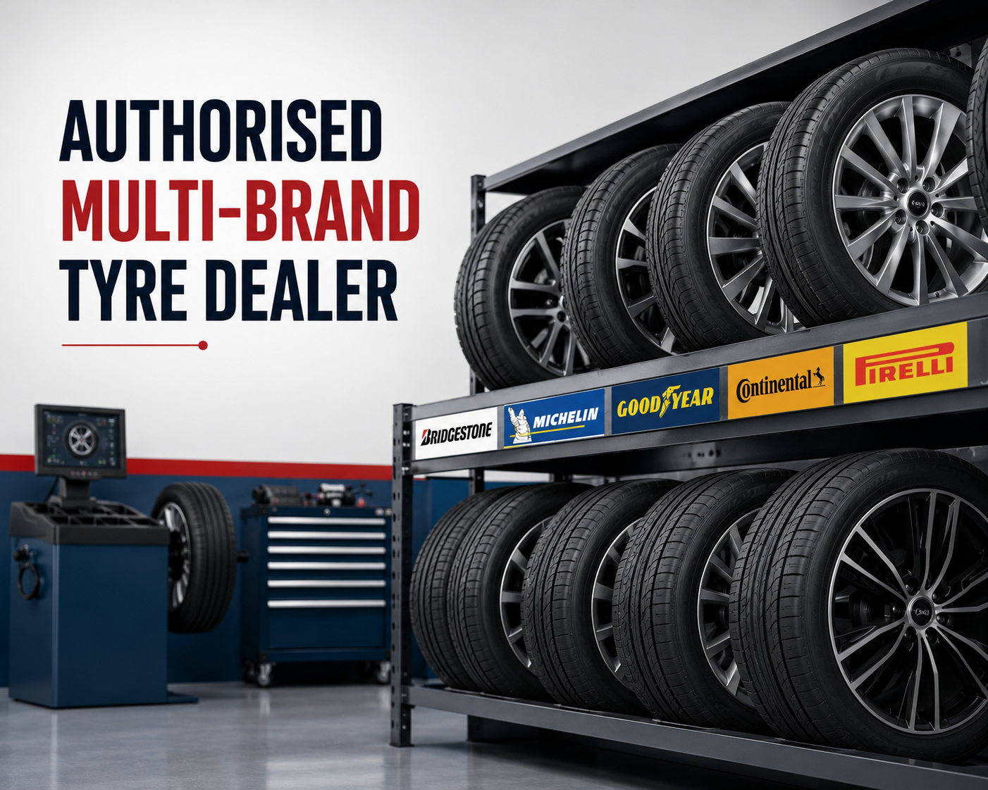 Genuine branded tyres available at Khanak Tyres Gurugram