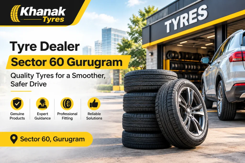 Tyre Dealer Sector 60 Gurugram offering quality tyres and professional tyre fitting services